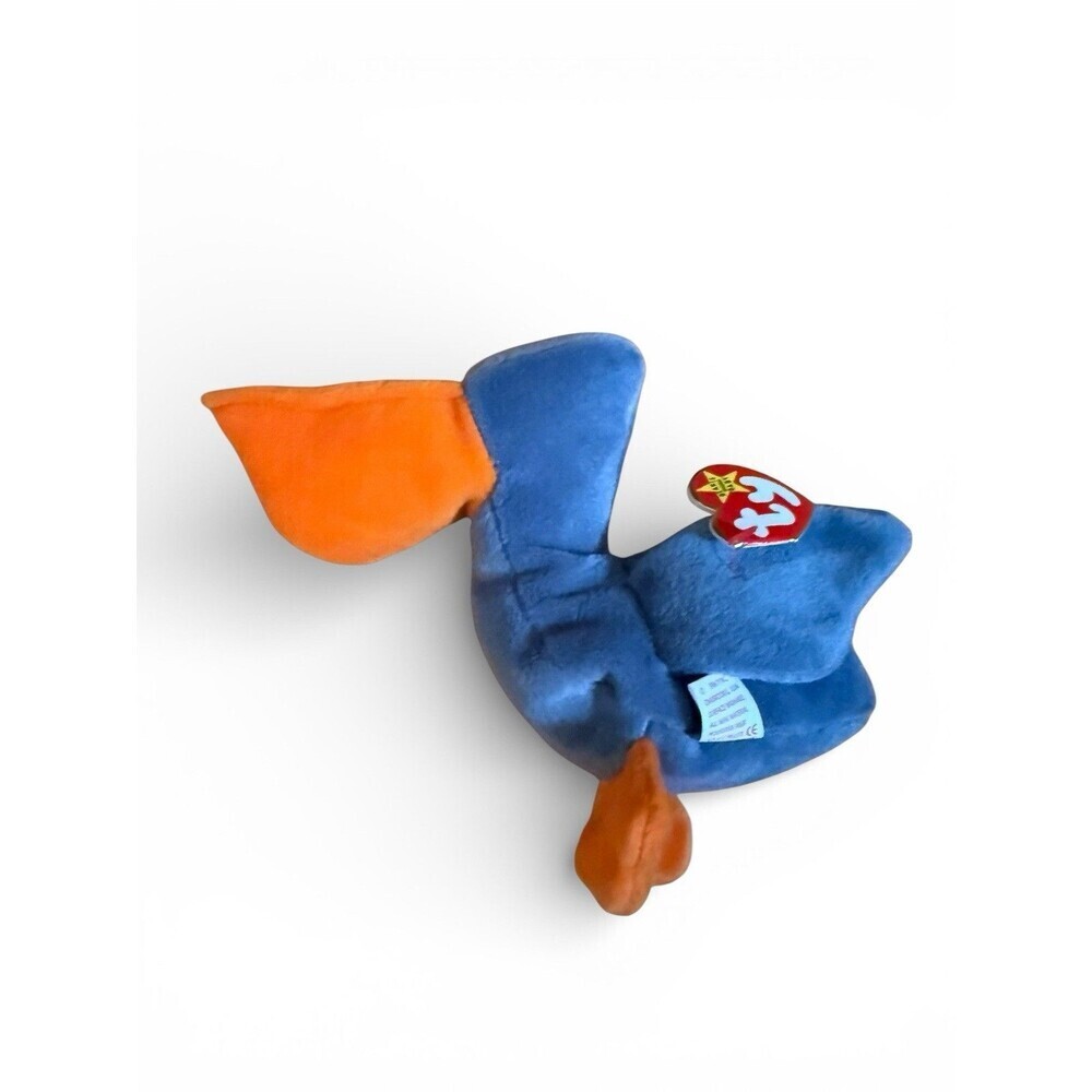 Ty Beanie Babies With Tags Scoop the Pelican Retired RARE Toy Collectible